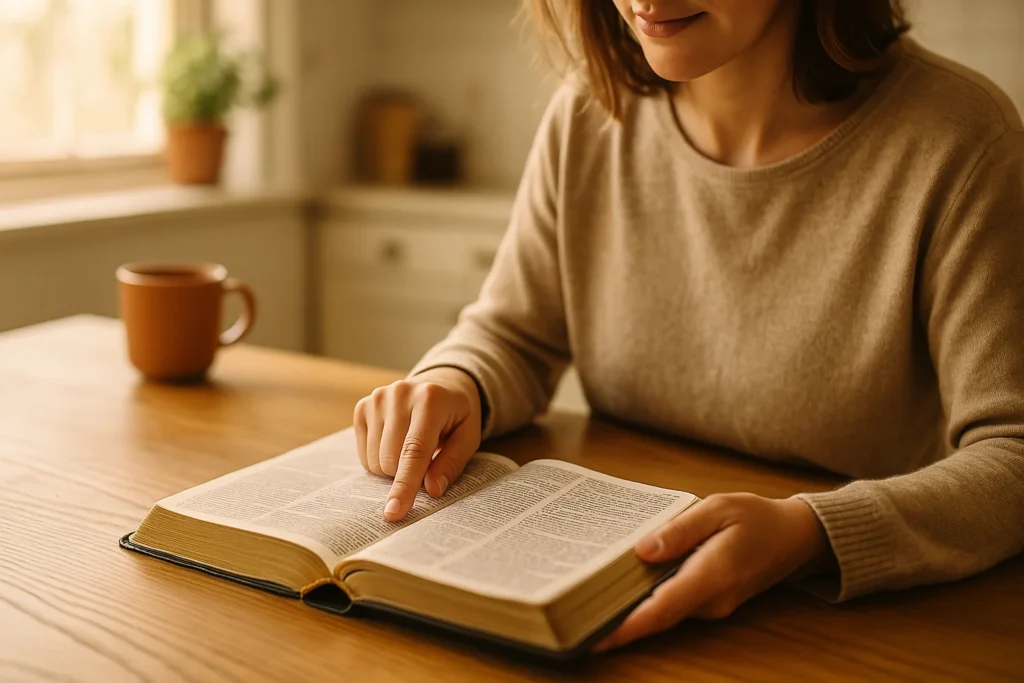 Bibelläsning med dagens bibelord Josua 1:9