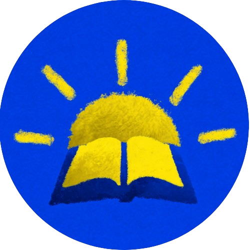 Bibelkurs.se favicon – blå cirkel med vit öppen bibel och soluppgång